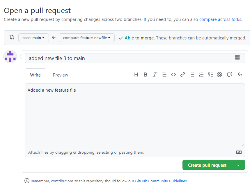 pull request