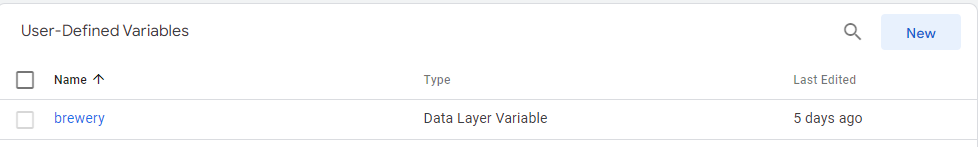 New Data Layer Variable