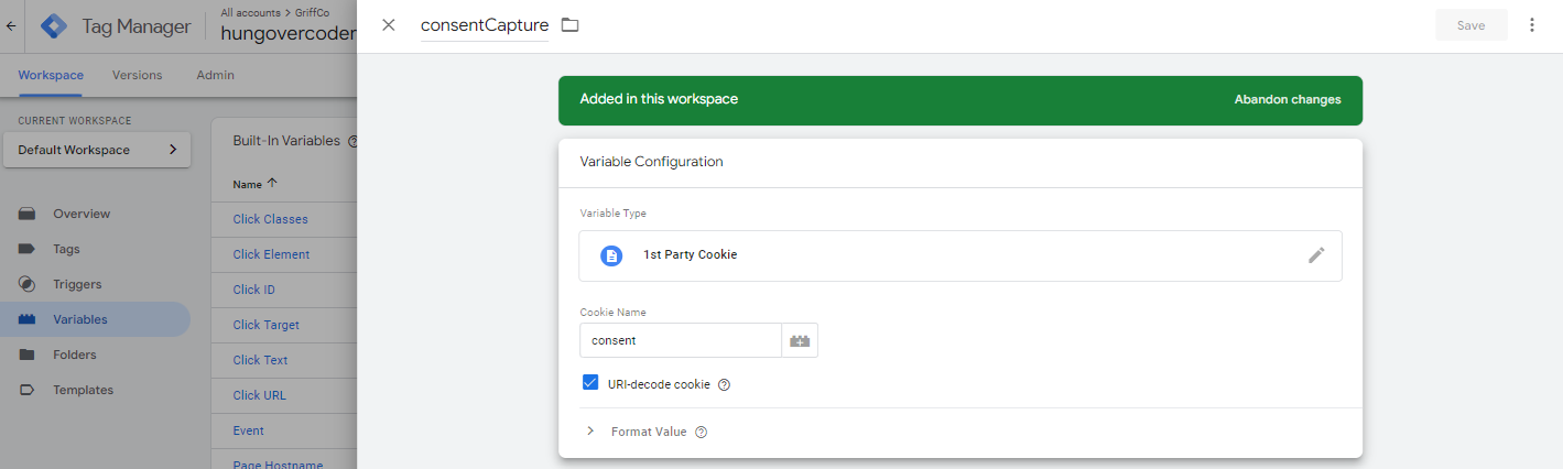 GTM First Party Cookie