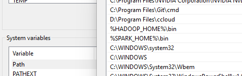 Hadoop Path Environment Variable