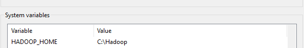 Hadoop System Variables