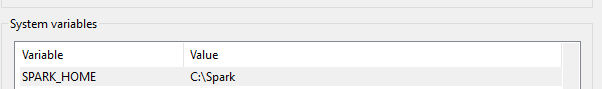 Spark System Variables