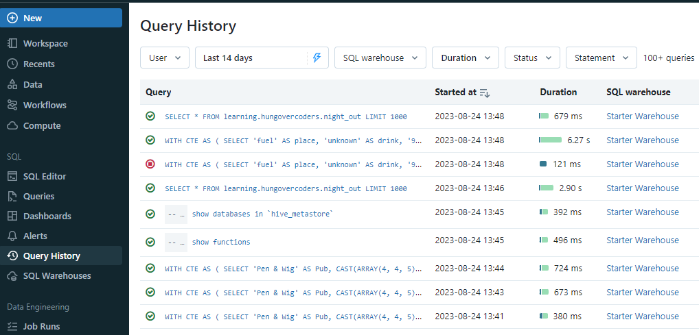 Query History