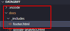 Footer File Directory