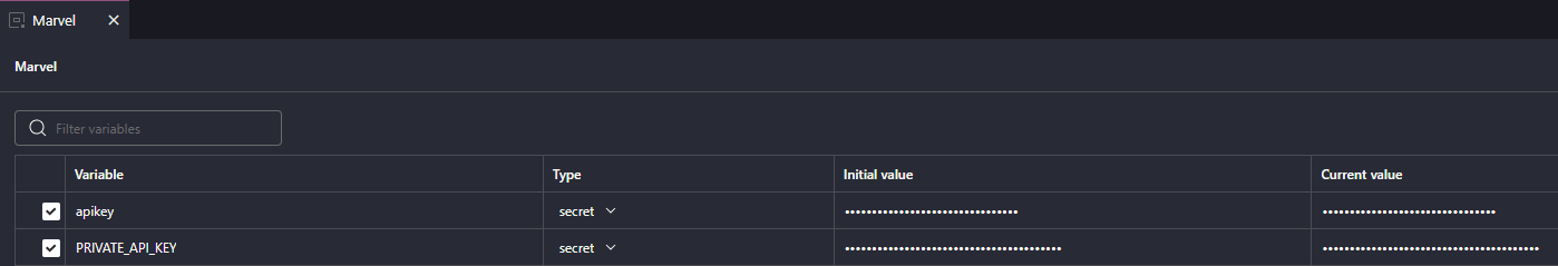 Environment Keys