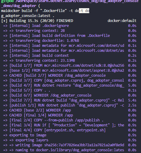 Docker Build Succeeded