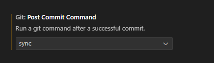 Git Post Commit Sync