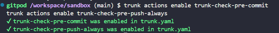 Trunk Actions Enable