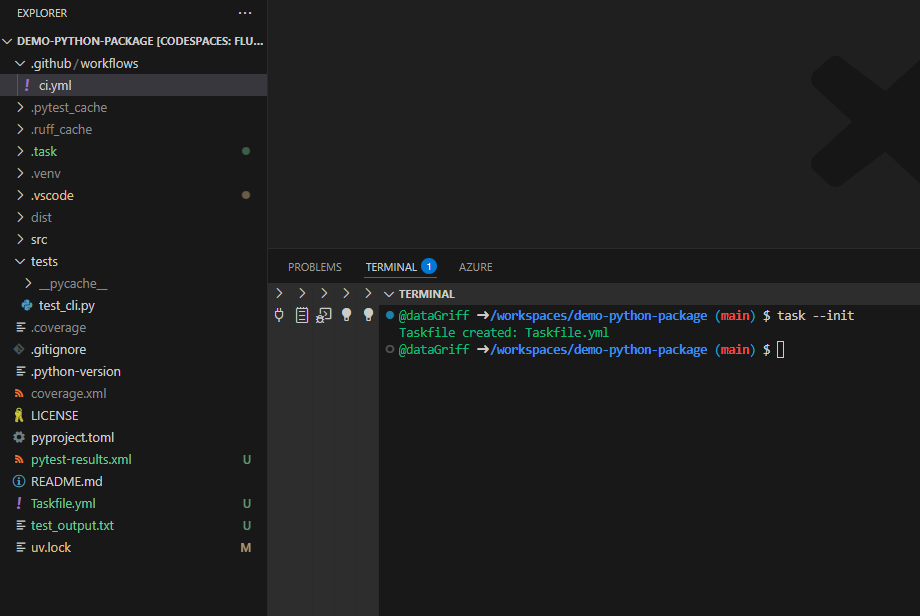 Taskfile Init