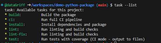 Taskfile List
